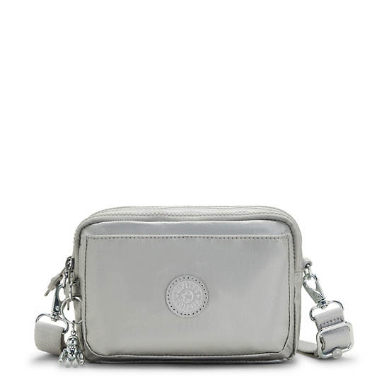 Kipling Abanu Multi Metallic Convertible Crossbody Bag Tassen Zilver | BE 2039DF